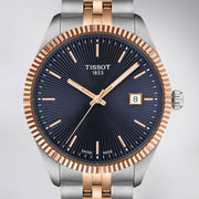 Tissot Ballade Quartz Blue Dial Two Tone Steel Strap Watch for Men - T156.410.22.041.00