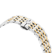Tory Burch Robinson White Dial Two Tone Steel Strap Watch for Women - TBW1501