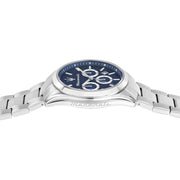 Maserati Attrazione Chronograph Blue Dial Silver Steel Strap Watch for Men - R8853151005