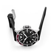 Emporio Armani Diver Black Dial Black Silicon Strap Watch for Men - AR11341