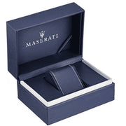 Maserati SFIDA Skeleton Automatic Blue Dial Silver Steel Strap Watch for Men - R8823140011