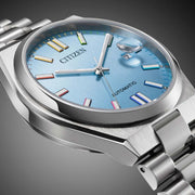 Citizen Tsuyosa Automatic Turquoise Blue Dial Silver Steel Strap Watch for Men - NJ0151-53L