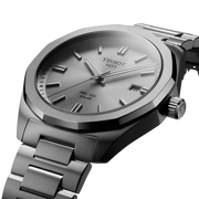 Tissot PRC 100 Solar Quartz Silver Dial Silver Steel Strap Watch for Men - T151.422.11.031.00