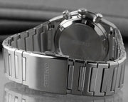 Seiko Conceptual Chronograph Ice Blue Dial Silver Steel Strap Watch for Men - SSB459P1