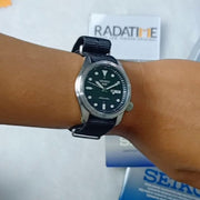 Seiko 5 Sports Automatic Black Dial Black Nylon Strap Watch for Men - SRPE67K1