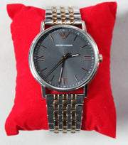 Emporio Armani Kappa Gray Dial Two Tone Steel Strap Watch for Men - AR11121