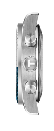 Tissot PR516 Chronograph Blue Dial Silver Steel Strap Watch for Men - T149.417.11.041.00