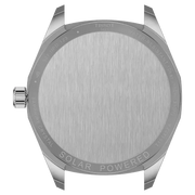 Tissot PRC 100 Solar Quartz Silver Dial Brown Leather Strap Watch for Men - T151.422.16.031.00