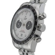 Tudor Black Bay Chrono Silver Dial Silver Steel Strap Watch for Men - M79360N-0014