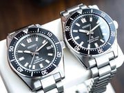 Seiko Prospex 1965 Heritage Divers Automatic Black Dial Silver Steel Strap Watch for Men - SPB453J1