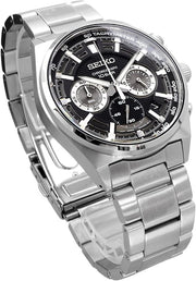 Seiko Conceptual White Dial Silver Steel Strap Watch for Men - SSB397P1