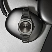 D1 Milano Ultra Thin Anthracite Gray Dial Gray Steel Strap Watch for Men - D1-UTBJ22