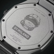 D1 Milano Pluto Ultra Thin Silver Dial Silver Steel Strap Watch for Men - D1-UTBJ18