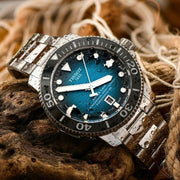Tissot Seastar 2000 Professional Powermatic 80 Blue Dial Silver Steel Strap Watch for Men - T120.607.11.041.00