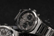 Seiko Conceptual Chronograph Grey Dial Silver Steel Strap Watch for Men - SSB455P1