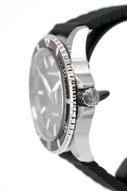 Emporio Armani Diver Black Dial Black Silicon Strap Watch for Men - AR11341