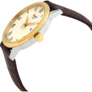 Tissot Classic Dream Ivory Dial Brown Leather Strap Watch for Men - T129.410.26.263.00