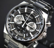 Seiko Conceptual White Dial Silver Steel Strap Watch for Men - SSB397P1