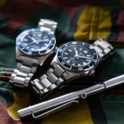 Seiko Prospex 1965 Heritage Divers Automatic Black Dial Silver Steel Strap Watch for Men - SPB453J1