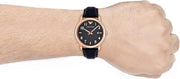 Emporio Armani Luigi Blue Dial Blue Leather Strap Watch for Men - AR11135