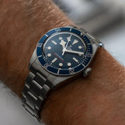 Tudor Black Bay Blue Dial Silver Steel Strap Watch for Men - 79030B-0001