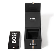 Hugo Boss Strike Chronograph Black Dial Black Steel Strap Watch for Men - 1514291