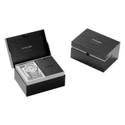 D1 Milano Pluto Ultra Thin Silver Dial Silver Steel Strap Watch for Men - D1-UTBJ18