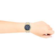 Salvatore Ferragamo Sapphire Chrono Blue Dial Two Tone Steel Strap Watch for Men - SFME00521