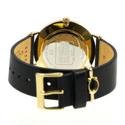 Coach Perry Black Dial Black Leather Strap Watch for Women - 14503333-C