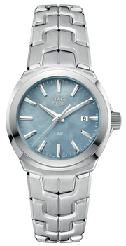 Tag Heuer Link Quartz Mother of Pearl Dial Silver Steel Strap Watch for Women - WBC1311.BA0600