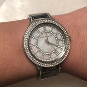 Michael Kors Kerry Silver Tone Silver Steel Strap Watch for Women - MK3311