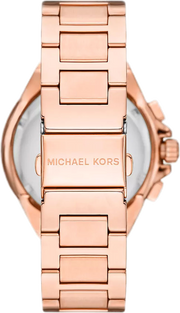 Michael Kors Camille Chronograph White Dial Rose Gold Steel Strap Watch For Women - MK7271
