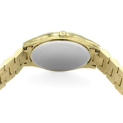 Michael Kors Slim Runway Analog Gold Dial Gold Steel Strap Watch For Women - MK3739