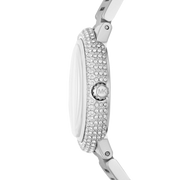 Michael Kors Taryn Mother of Pearl Purple Dial Silver Steel Strap Watch For Women - MK6562