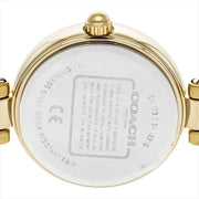 Coach Park Diamonds Gold Dial Gold Steel Strap Watch for Women - 14503171