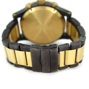 Nixon 51-30 Chrono Black Dial Two Tone Steel Strap Watch for Men - A083-595