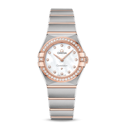 Omega Constellation Quartz Diamonds Mother of Pearl Dial Two Tone Steel Strap Watch for Women - 131.25.25.60.55.001