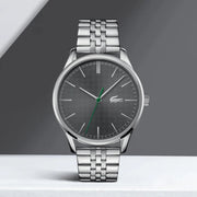 Lacoste Vienna Gray Dial Gray Steel Strap Watch for Men - 2011073T