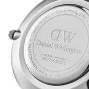 Daniel Wellington Classic Petite York Black Dial Brown Leather Strap Watch For Women - DW00100182