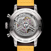 Breitling Top Time B01 Ford Mustang Green Dial Brown Leather Strap Watch for Men - AB01762A1L1X1