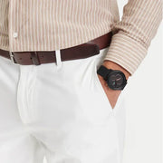 Lacoste 12.12 Chronograph Black Dial Black Silicon Strap Watch for Men - 2011247
