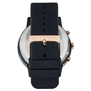 Lacoste 12.12 Chronograph Black Dial Black Silicon Strap Watch for Men - 2011247