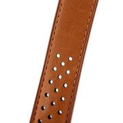 Tag Heuer Carrera Automatic Chronograph Blue Dial Brown Leather Strap Watch for Men - CBN2A1A.FC6537