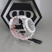 Philipp Plein The Skull White Dial White Silicone Strap Watch for Men - PWAAA1521