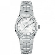 Tag Heuer Link Quartz Diamonds Mother of Pearl Dial Silver Steel Strap Watch for Women - WBC1316.BA0600