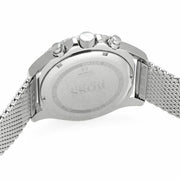 Hugo Boss Ocean Edition Chronograph Black Dial Silver Mesh Strap Watch for Men - 1513742