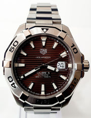Tag Heuer Aquaracer Sunray Brown Dial Watch for Men - WAY2018.BA0927