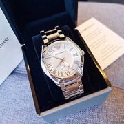 Emporio Armani Dress Quartz Silver Dial Silver Steel Strap Watch For Men - AR11084