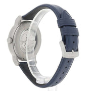 Emporio Armani Luigi Chronograph Blue Dial Blue Leather Strap Watch For Men - AR60011