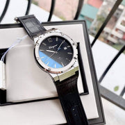 Salvatore Ferragamo F-80 Classic Black Dial Black Leather Strap  Watch for Men - SFDT00219